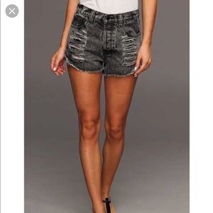 MINKPINK: Nightmare Short in Washed Black